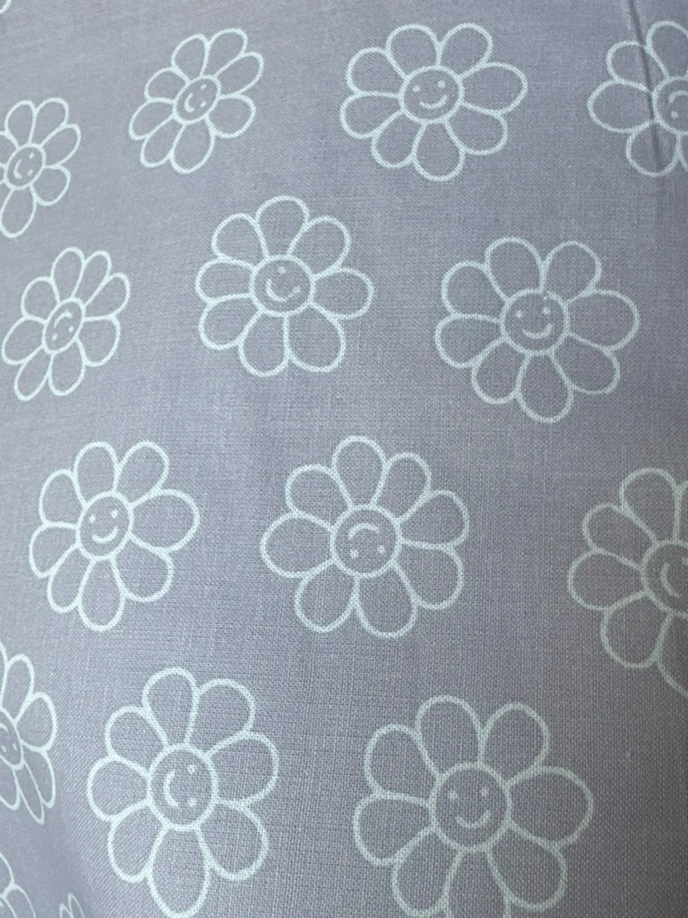 2 Yards Joann Fabrics Discontinued Soft Lavender Daisy Print Cotton Fabric